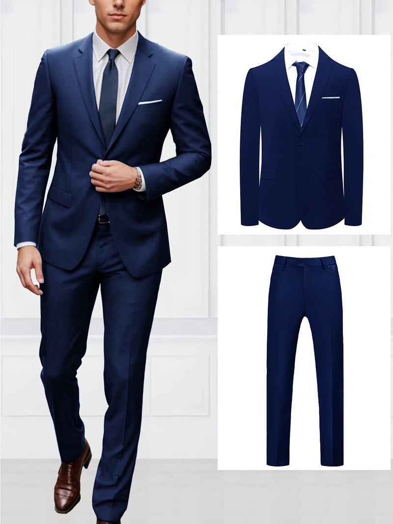 Men's Fashionable Suit + Trousers 2pcs Set.
