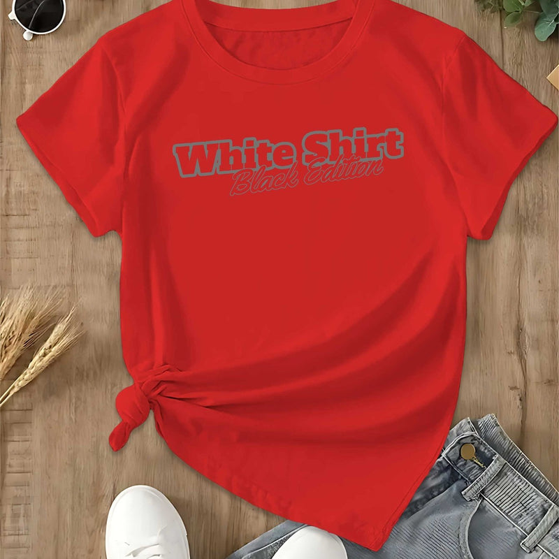 Women's T-Shirt with Short Sleeves.