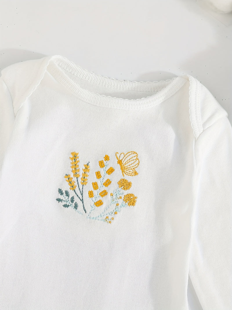 Children's Cartoon Animal Versatile Long-Sleeve Romper 5pcs Set.