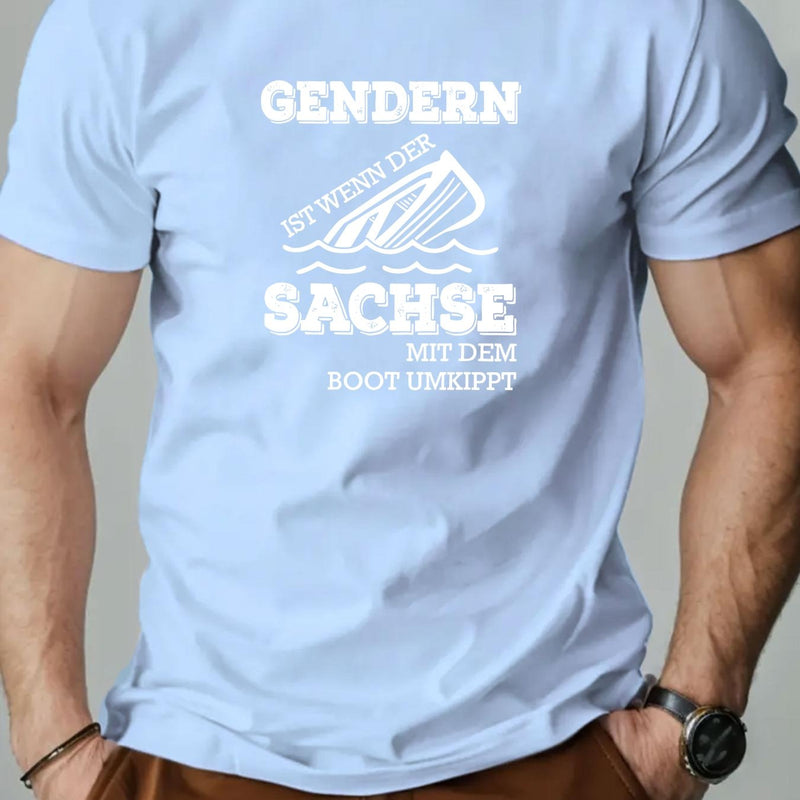 Men's Gender Slogan Graphic Summer Casual Short-Sleeve T-Shirt.