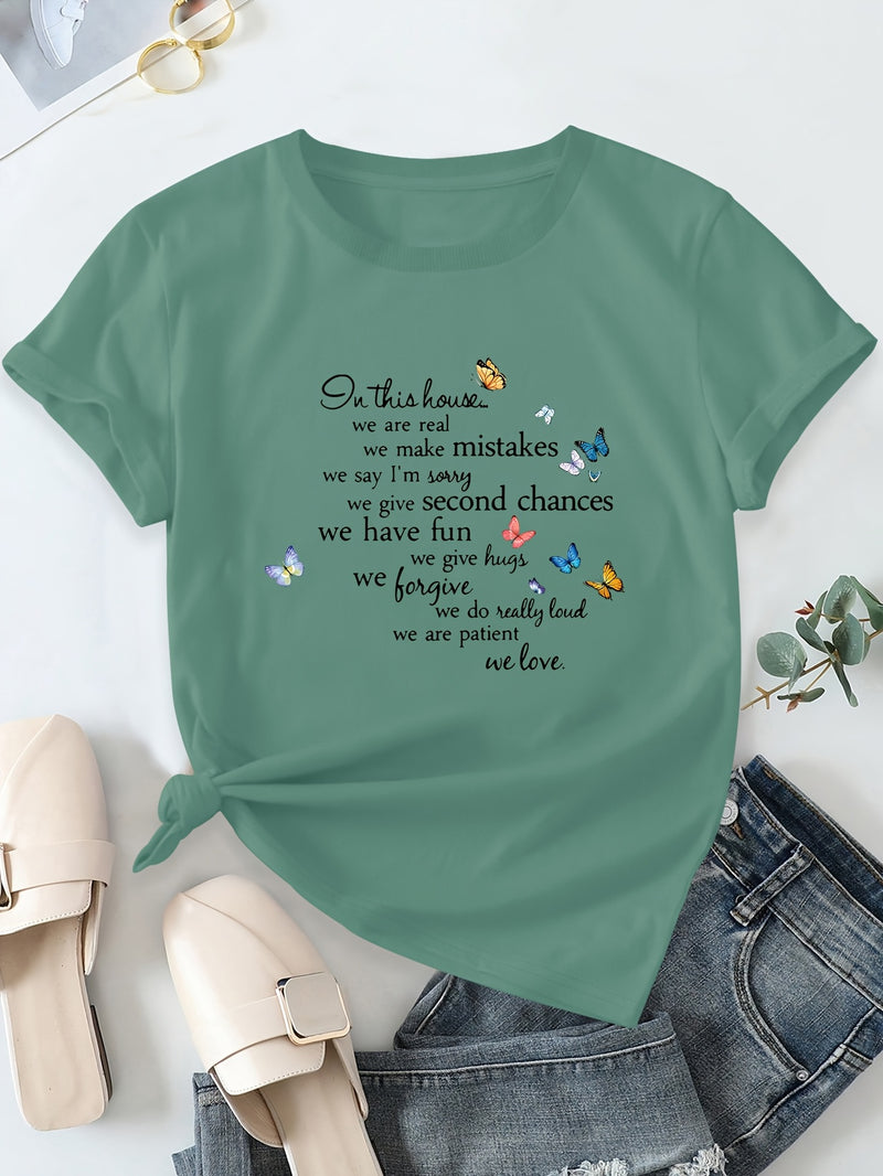 Women’s Casual Short Sleeve T-Shirt.