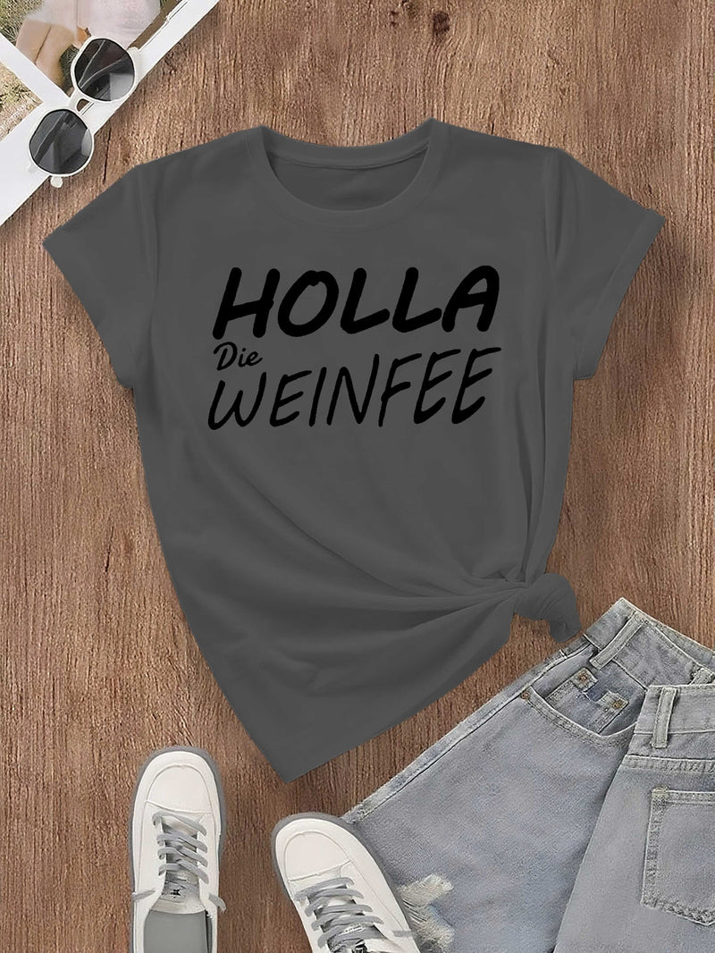 Women's T-Shirt for Christmas, Featuring Short Sleeves.