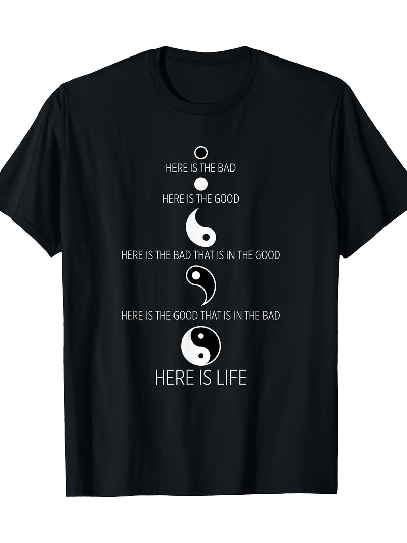 Men's Cotton Blend Crew Neck T-Shirt.