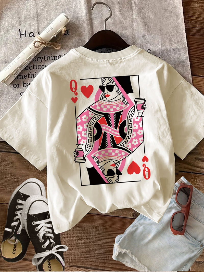 Women's Top with Double-Sided Print.