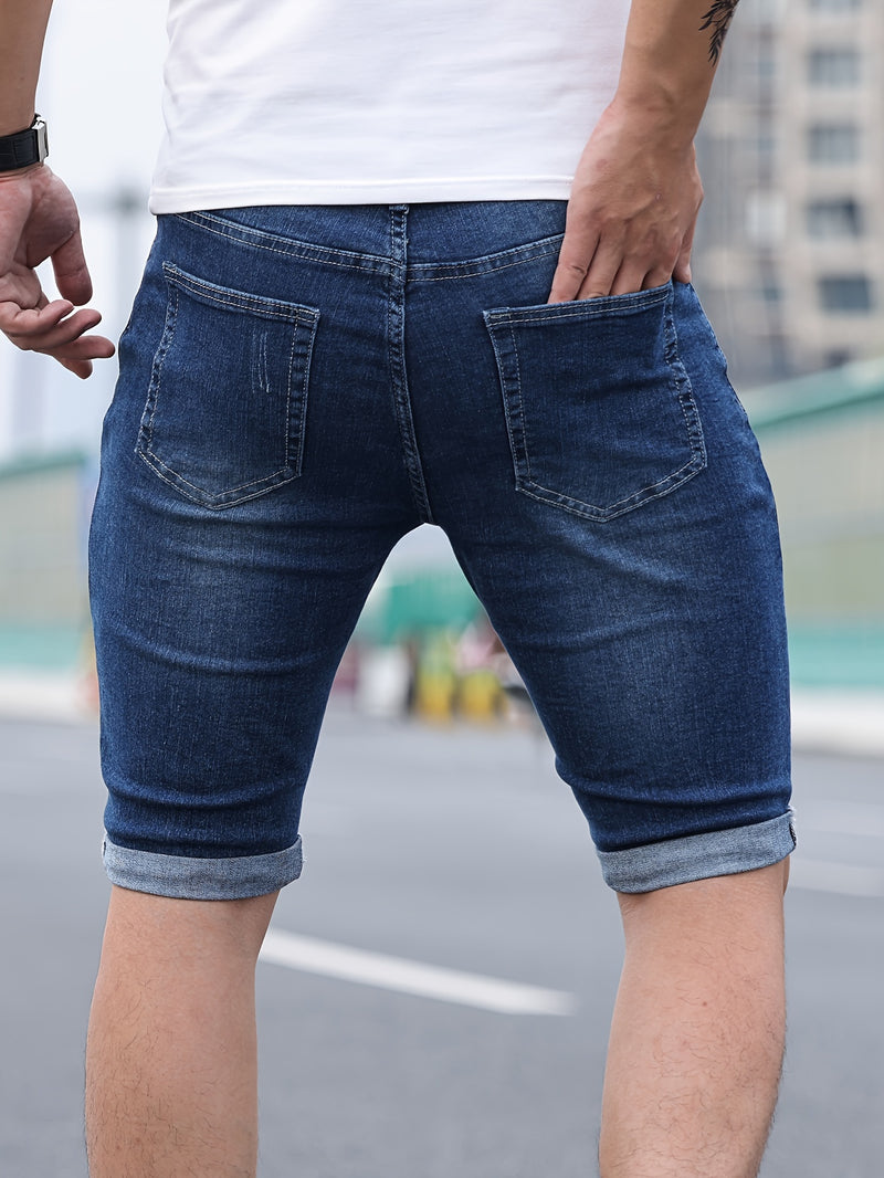 Men'S Denim Shorts.
