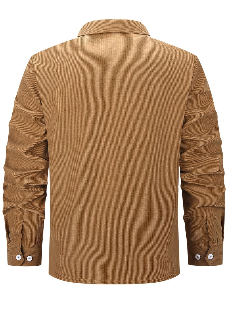 Men’s Shirt Inside Warm Long Sleeve Jacket.