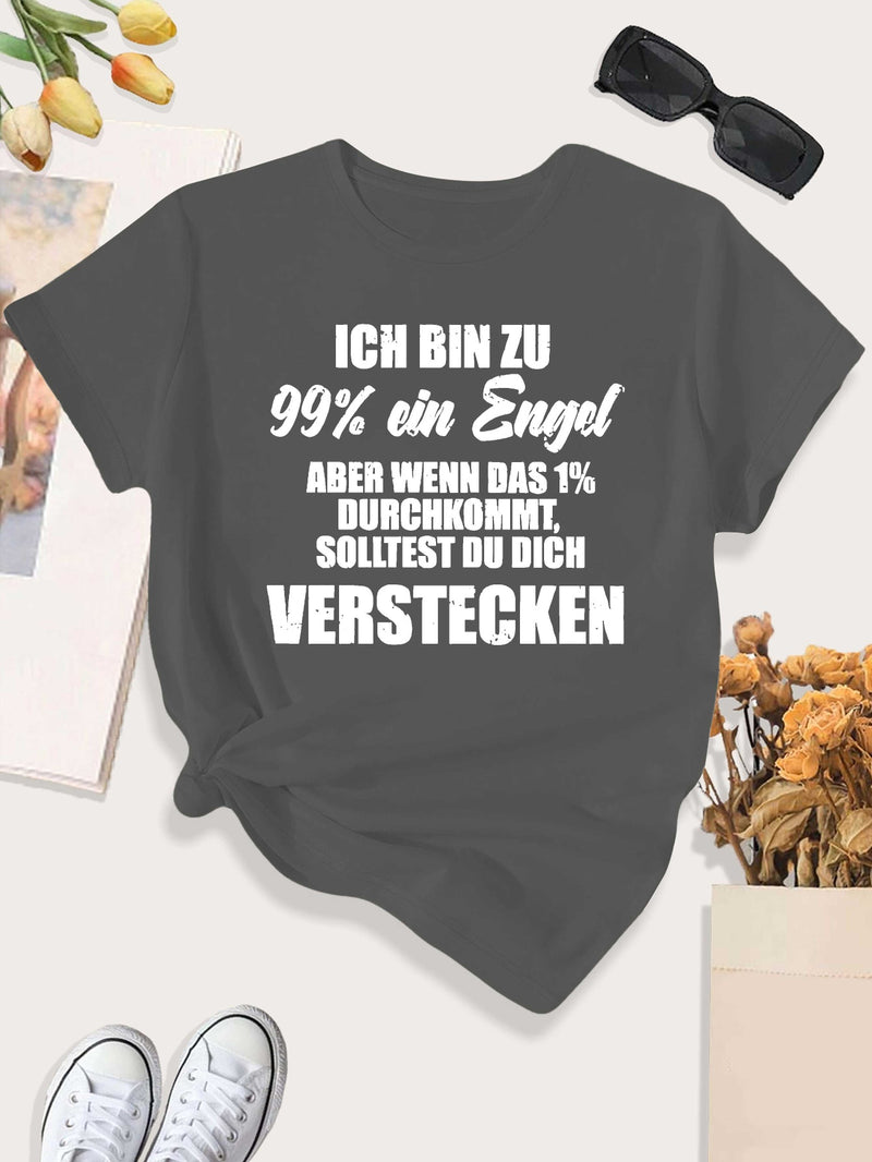 Women's T-Shirt with Short Sleeves.