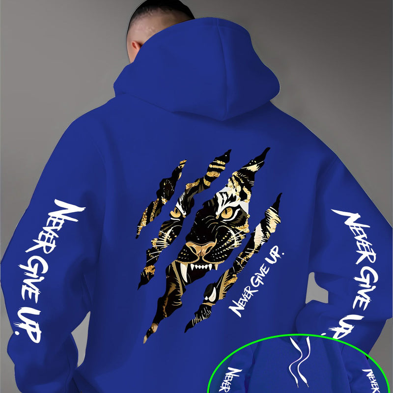 Men's Casual Personality Hooded Sweatshirt.