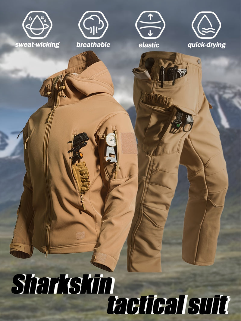 2pcs Men's Suit Jacket and Work Pants Tactical.