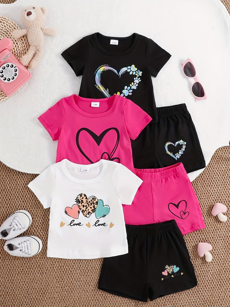 Directional Development of Spring And Summer New Cute Love Letter Printed Short.