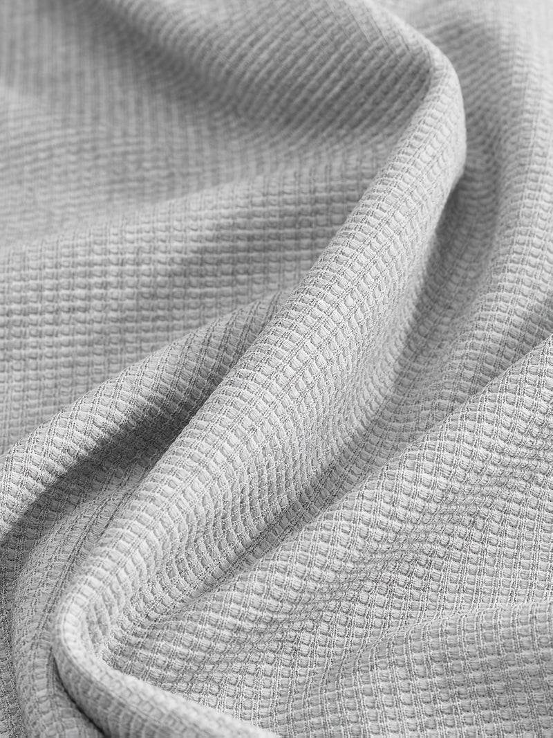 Men's Waffle 2pcs Hooded Sweatshirt Set Top Color Block.