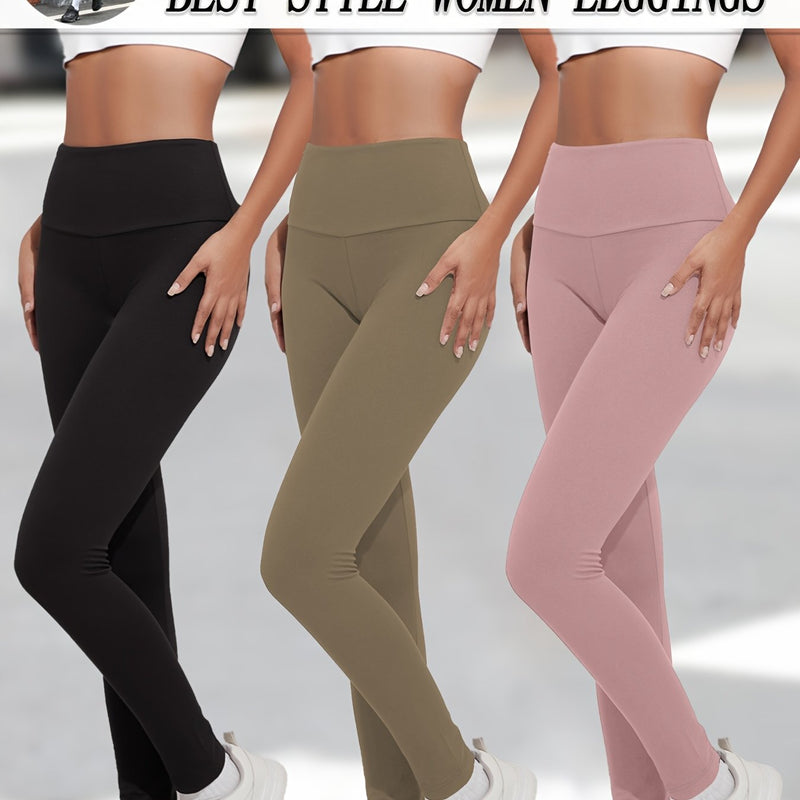 Set of 3 Ultra Comfortable Leggings for Women.