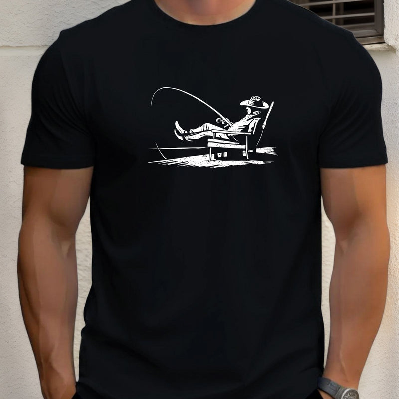 Men'S Casual Summer Cotton Crew Neck T-Shirt.