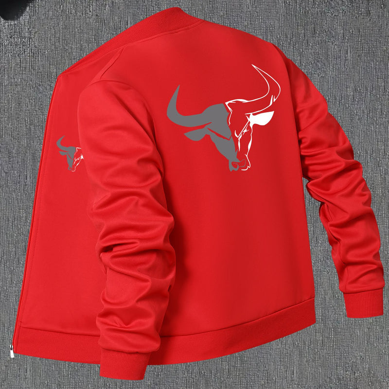 Men'S American-Style Casual Zip-Up Jacket for Spring And Autumn.