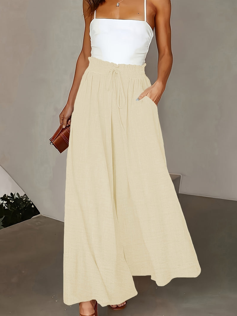 Spring And Autumn Women's Loose Long Pants.