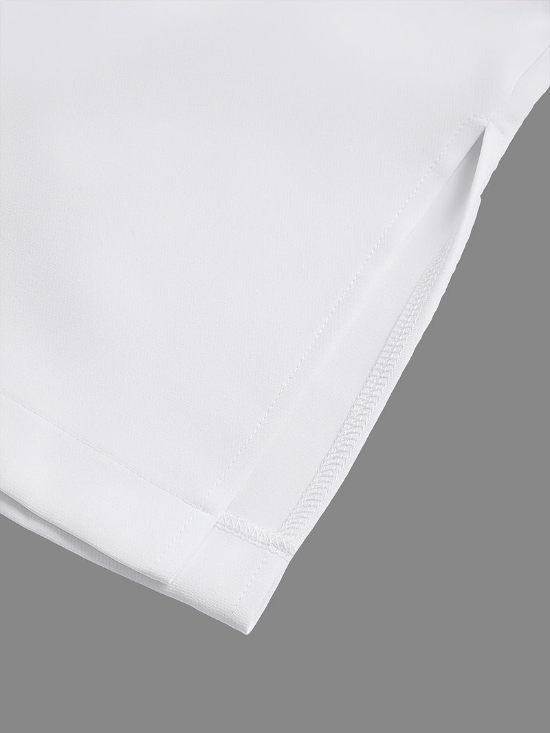 Men's Business Suit Set: Button-Up Cardigan + Drawstring Pants.