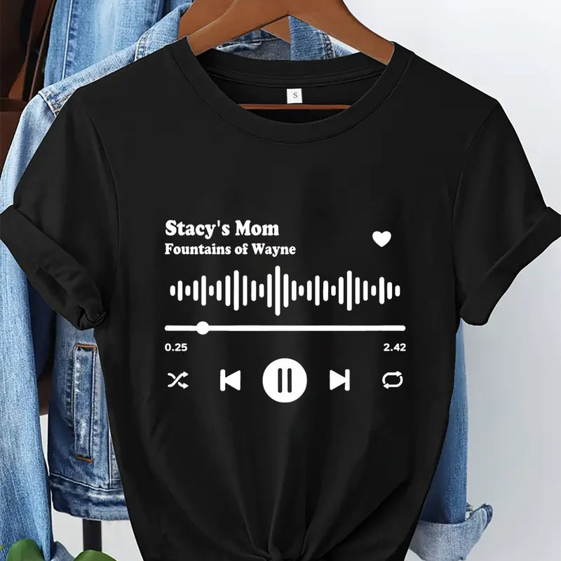 Women’s Custom Music Artist T-Shirt.