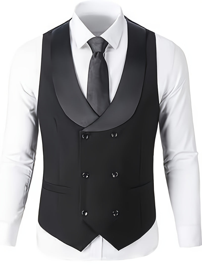 Men's 3pcs Suit Set, Jacket + Vest+ Trousers.