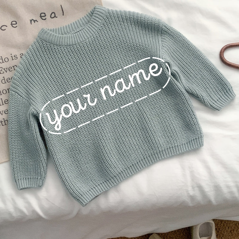 Customizable Girls' Casual Sweater.