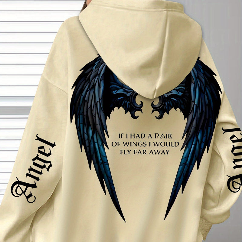 Women’s Bestseller Comfort Letter Print Hoodie.