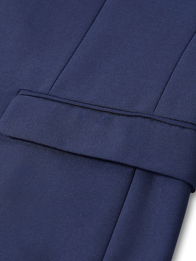 Men's Three-Piece Suit with a Sophisticated Notch Lapel.