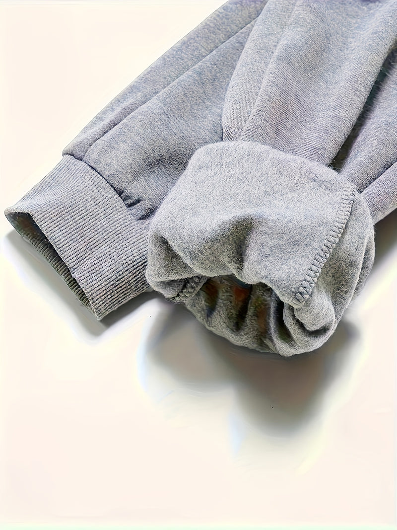 A Pair of Men's Casual Mid-Waist Sports Pants.