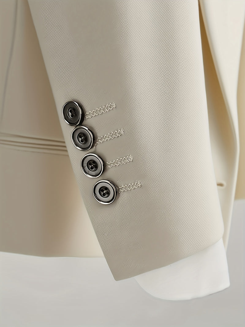Men's 3pcs Suit Set: Jacket + Vest + Pants, Business Casual.