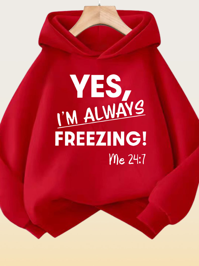 Women’s Comfortable Thickened Fleece Hoodie.