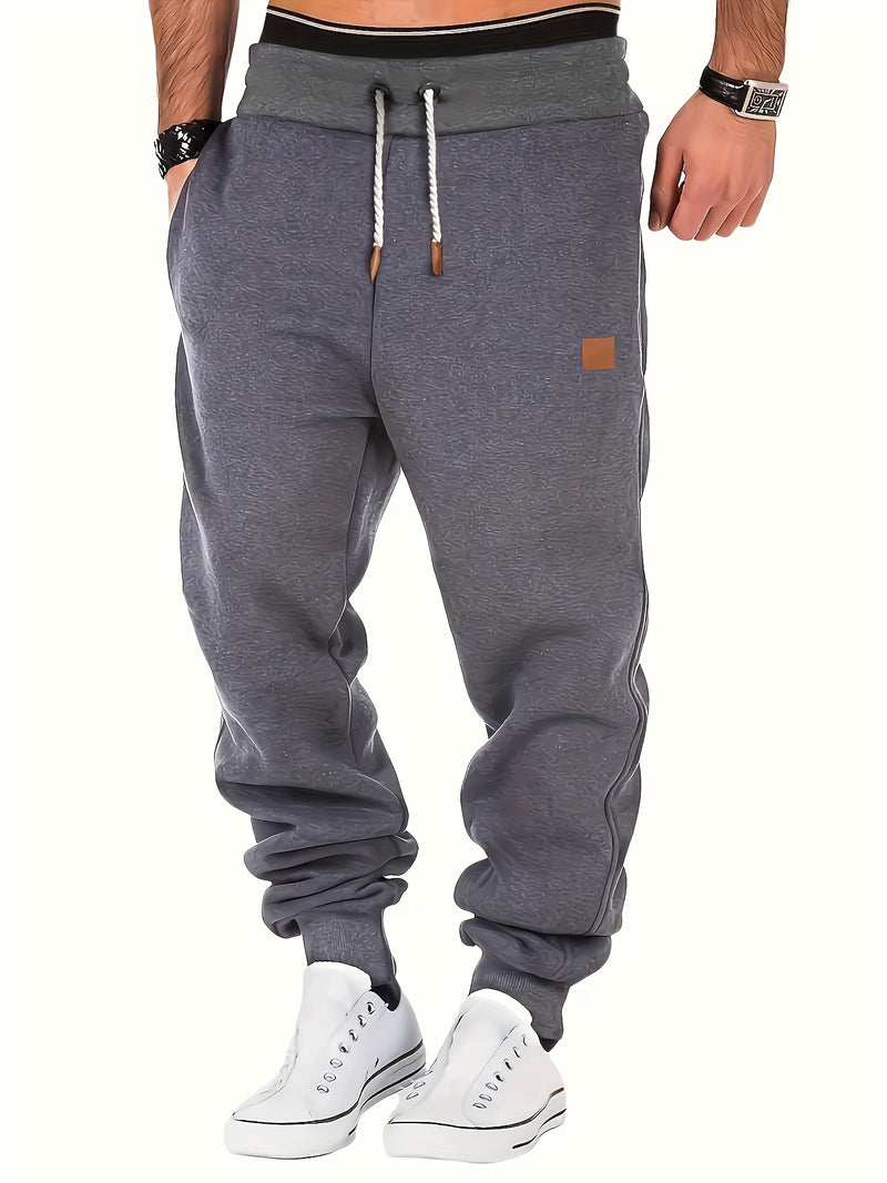 Drawstring Sweatpants Loose Fit Pants Men's Casual Joggers.