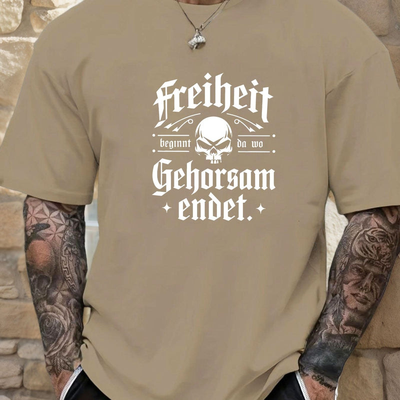 Men's Print Summer Casual Short Sleeve T-Shirt.