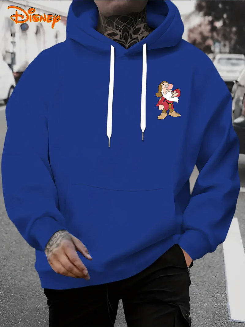 Men's Hoodie - Seven Dwarfs Cartoon Cute Pattern Hoodie.