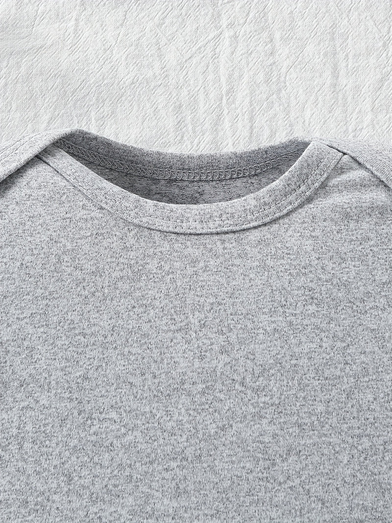 Custom Logo for Autumn And Winter Long-Sleeve Triangle Bodysuit for Baby Girls And Boys.