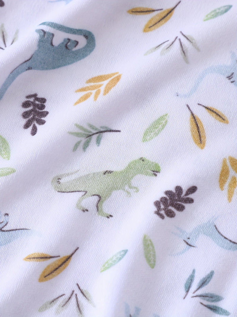 4pcs TEEUIEAR ' Dinosaur Onesie - Newborn Baby 's Full-Body Jumpsuit.
