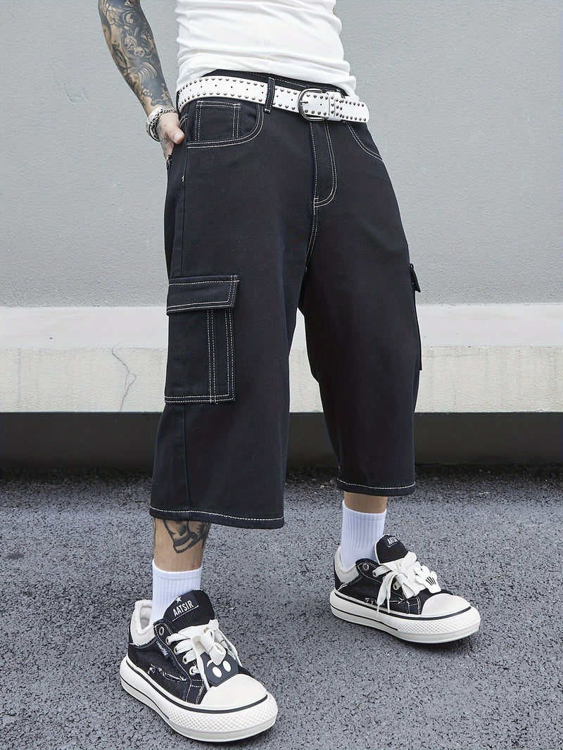 Men's Denim Shorts.