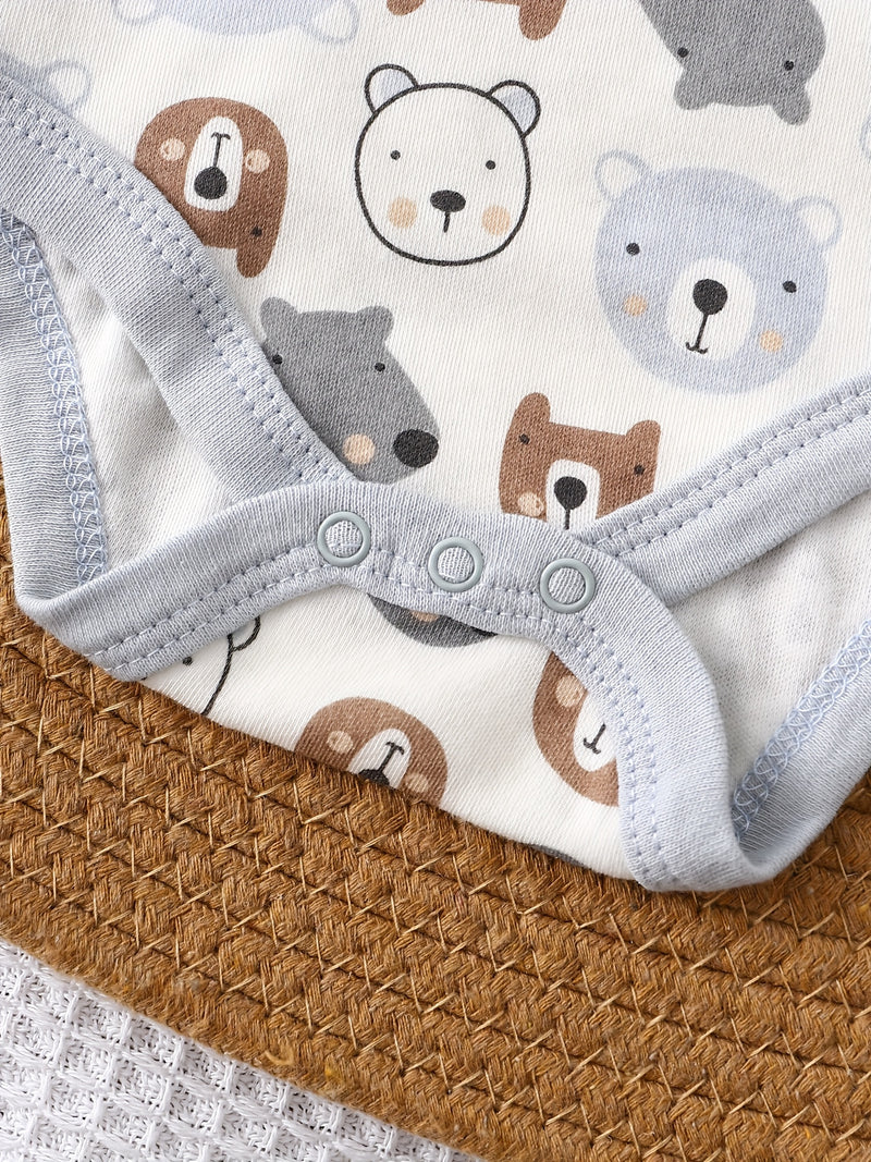 4pcs New Autumn/Winter Long-Sleeve Romper for Boys.