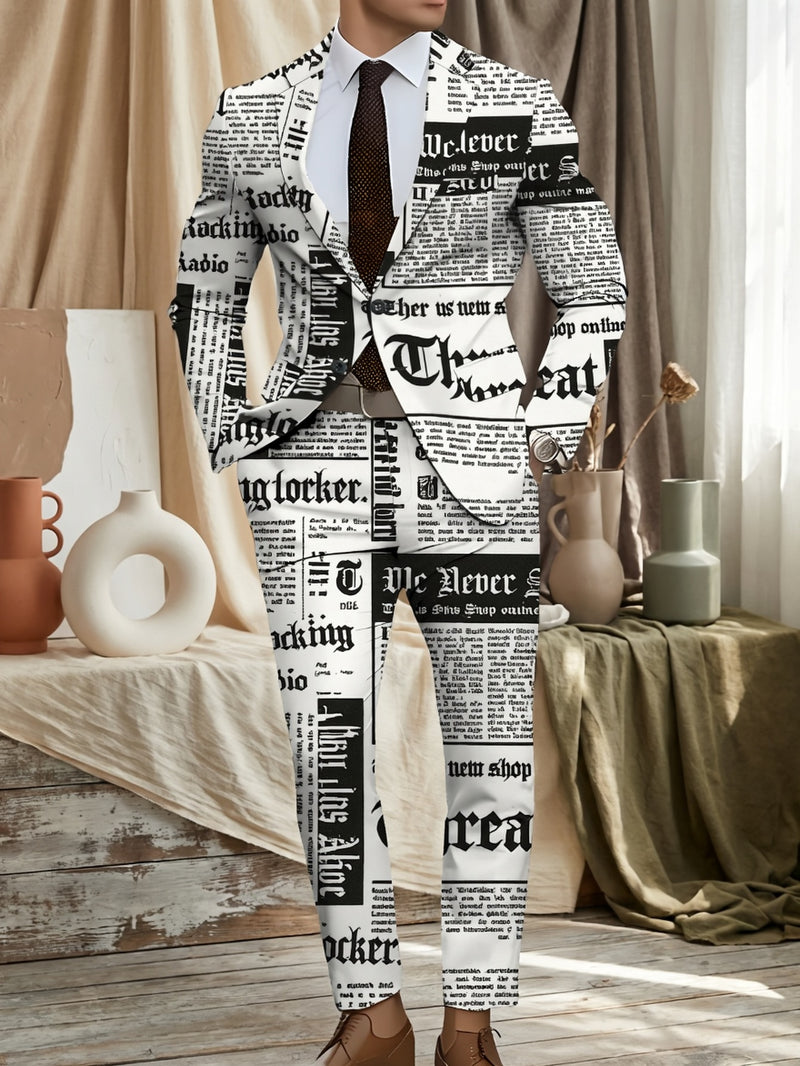 Men'S Suit Set with a Combination of Suit And Trousers Classic.