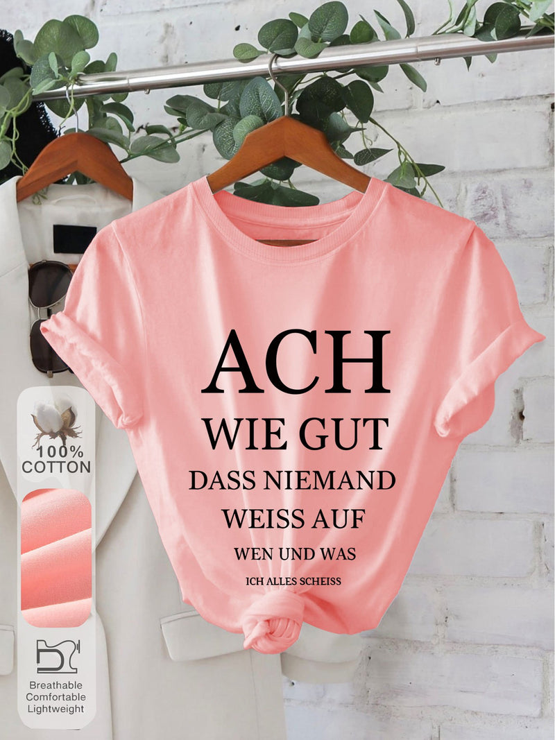 Women’s Graphic Print T-Shirt,Short Sleeve Crew Neck Casual.