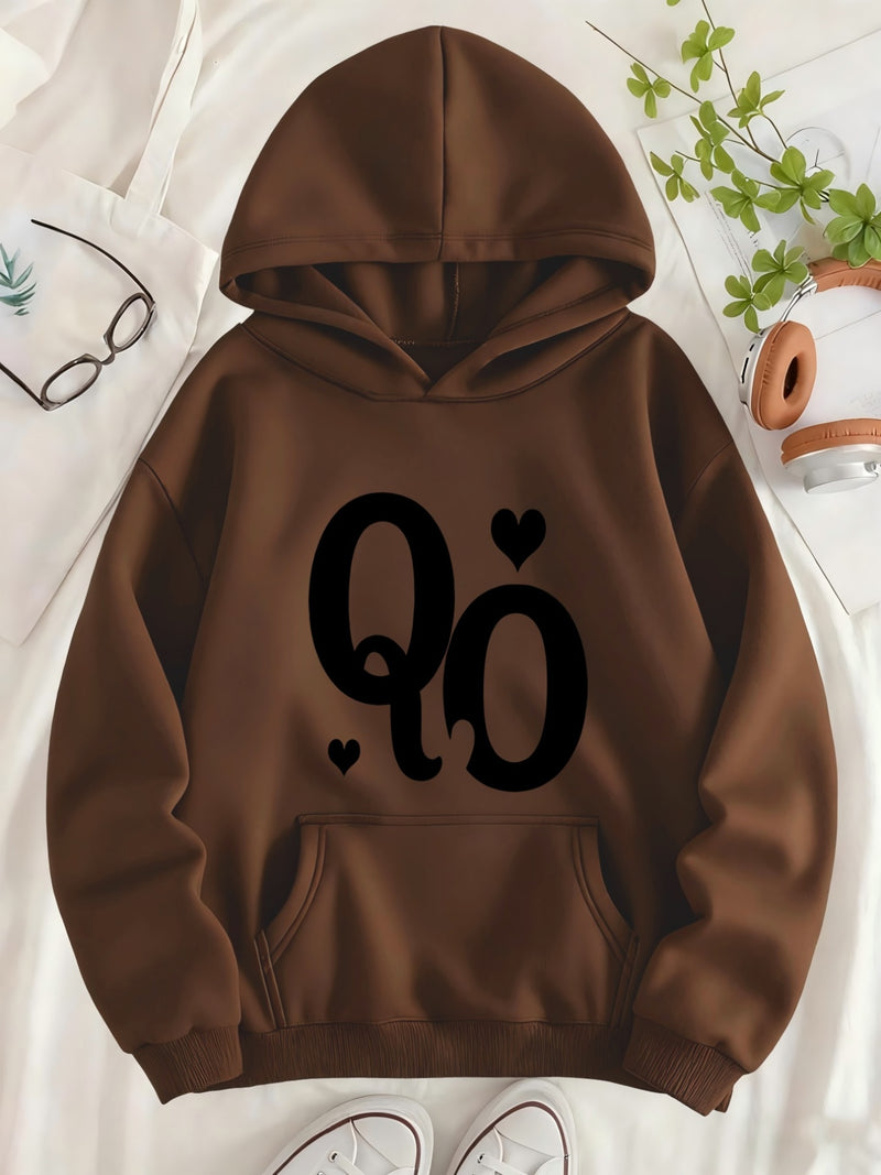 Women's Pocket Hoodie with Lining.