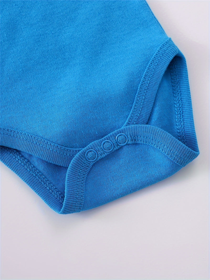 3pcs European and American Style Baby Short-Sleeve Bodysuit Romper Set.