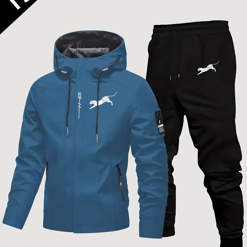 Men's Suit Jacket + Trousers Set, Autumn Winter Office Outdoor.