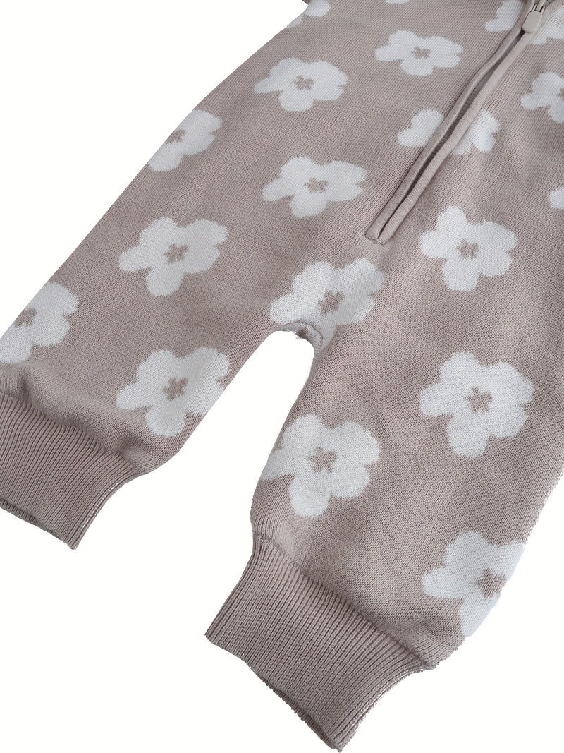 Autumn and Winter Collection J Plush Thickened Jacquard Flower Knitted.