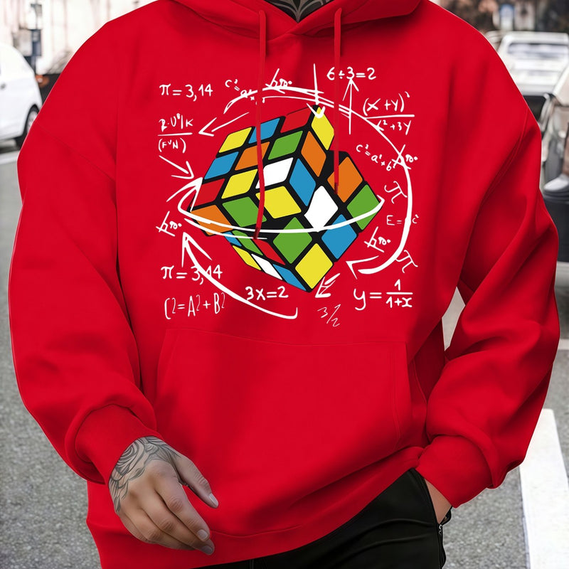 Fashion Trendy Men's Hooded Casual Sweatshirt.