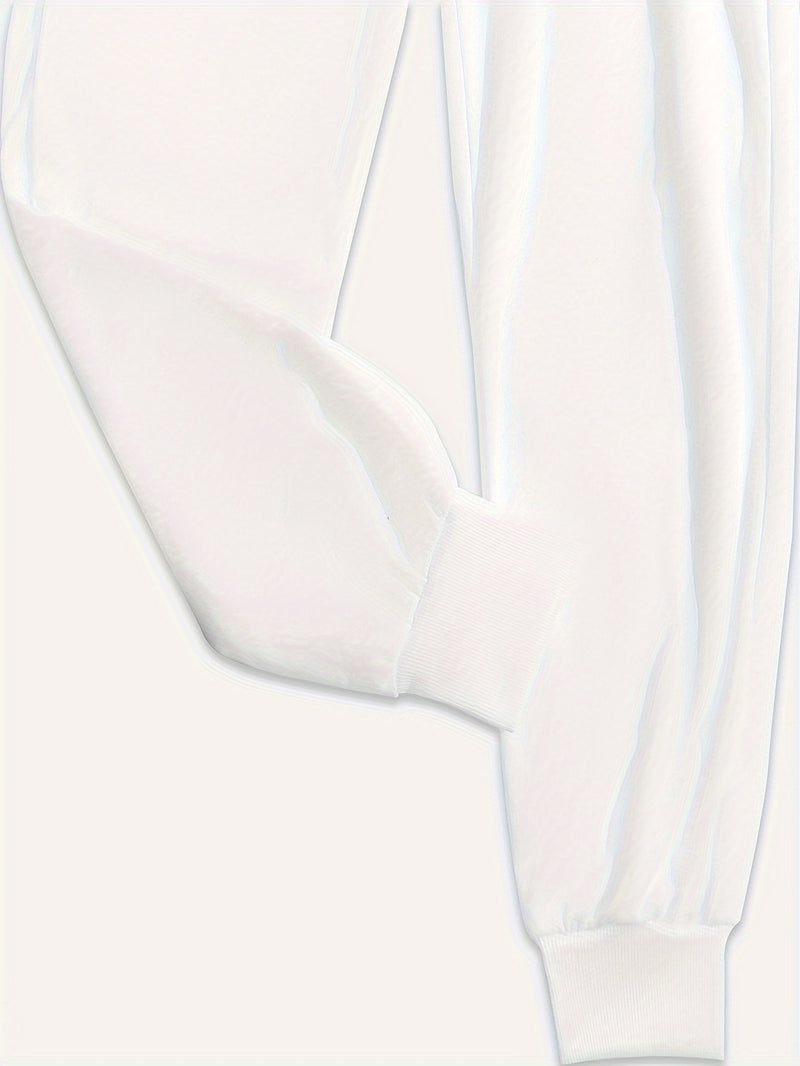 Women's Two-Piece Outfit Featuring Pants with a Letter Print.