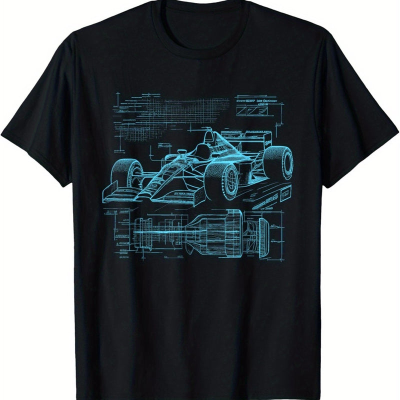 Men's & Couples Formula Racing Car T-Shirt.