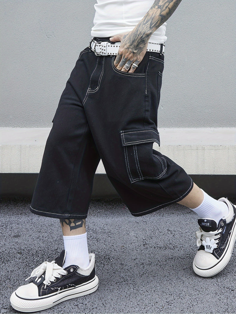 Men's Denim Shorts.
