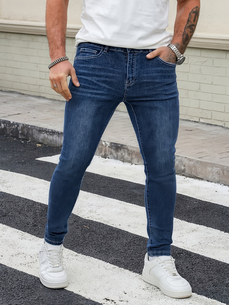 Men's Slim Fit Denim Pants.