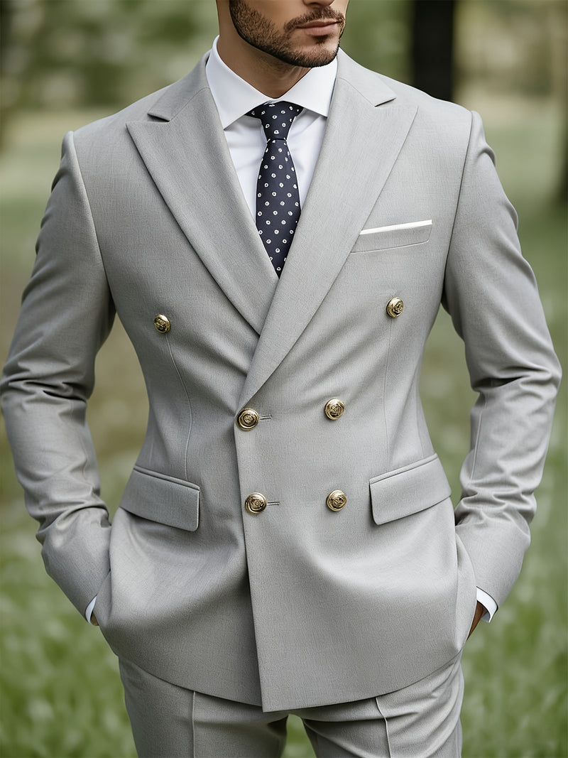 Men'S Premium Two-Piece Suit, Plus-Size Suit Set with Pants.