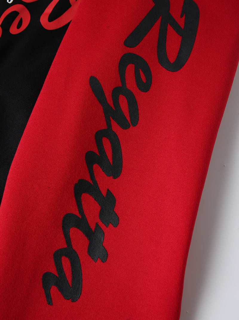 Men's Casual Sports Two-Piece Set Includes a Hooded Sweatshirt And Pants.