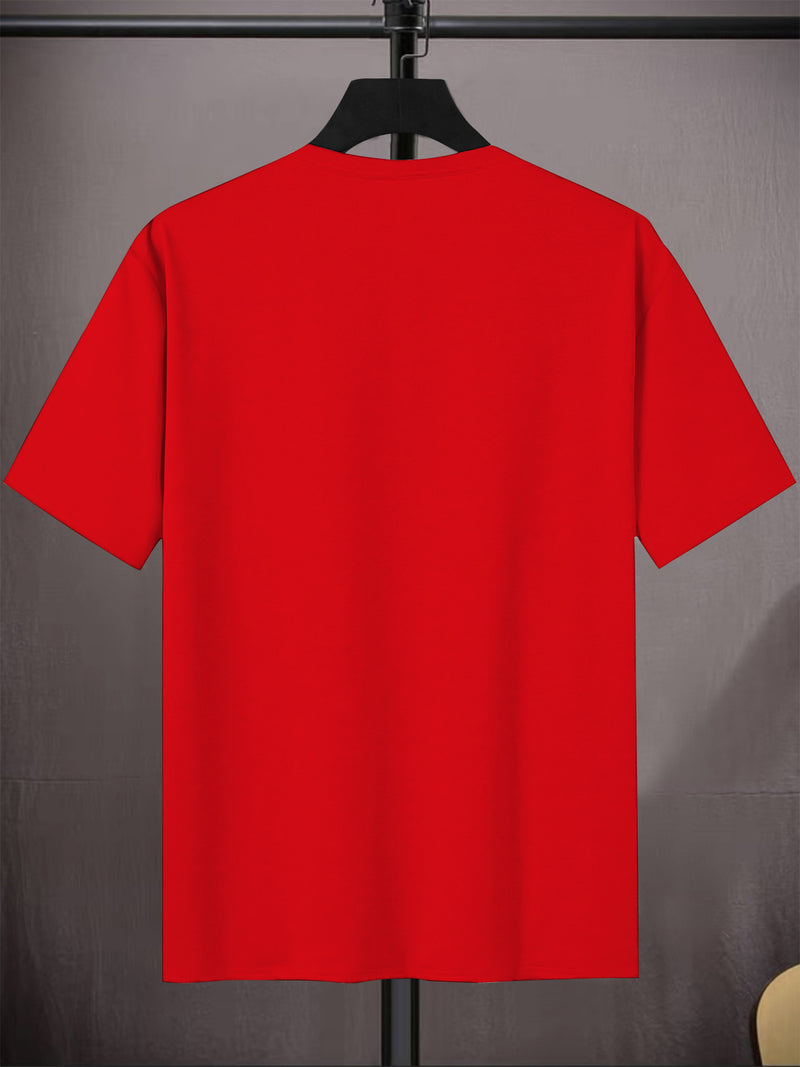 1pc Striped Print Men's Crew Neck Short Sleeve T-Shirt.