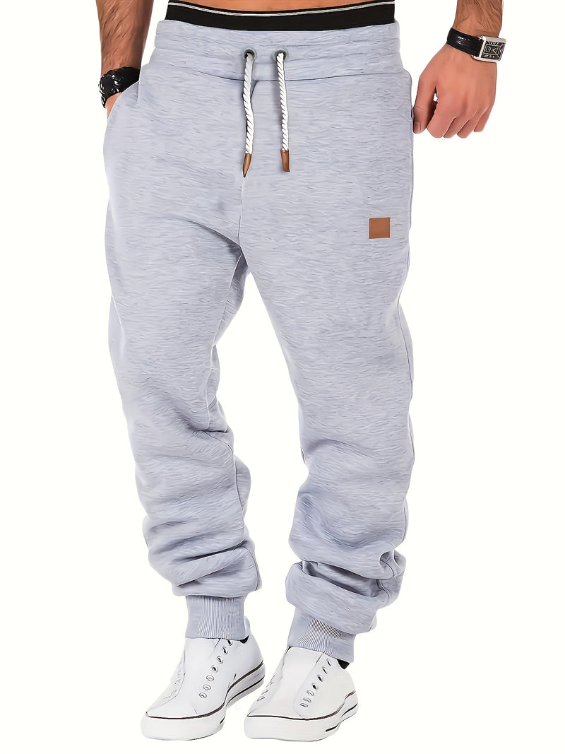 Drawstring Sweatpants Loose Fit Pants Men's Casual Joggers.